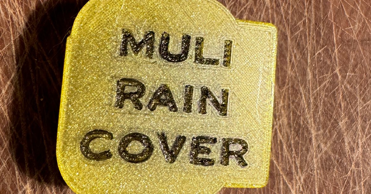 3D-printed battery rain cover fitted on a Muli e-bike battery