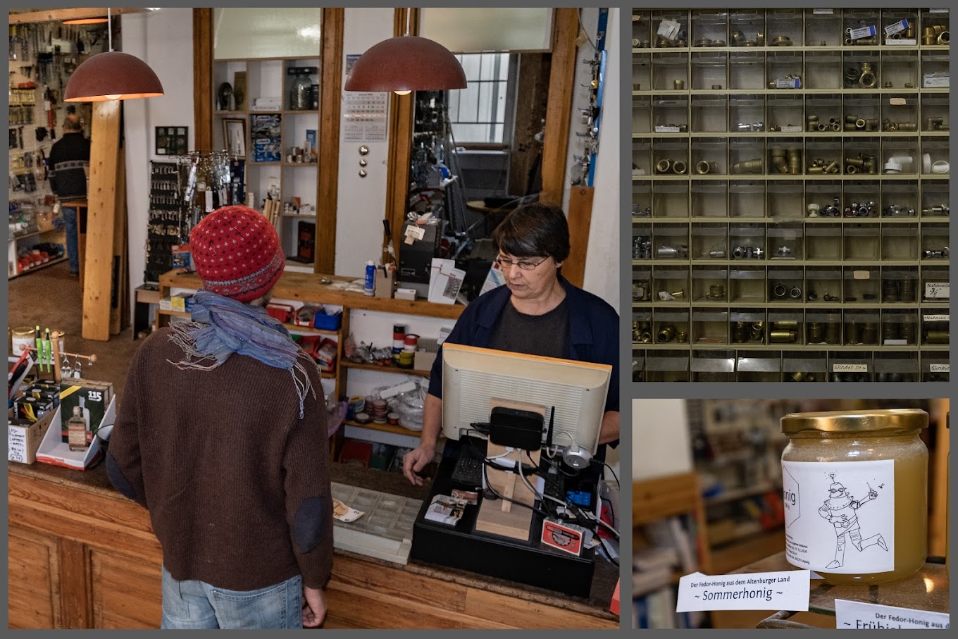 Susann at the Fedor Gross counter